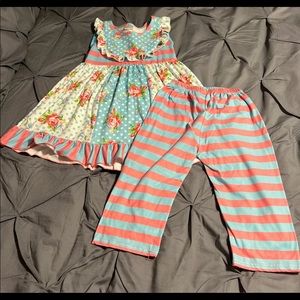 Girls Summer Capri set